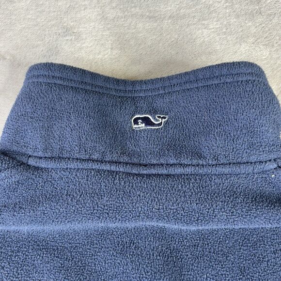 Vineyard Vines Marthas Vineyard 1/4 Zip Adult Small‎ Fleece Logo Blue Sweatshirt - Picture 9 of 12